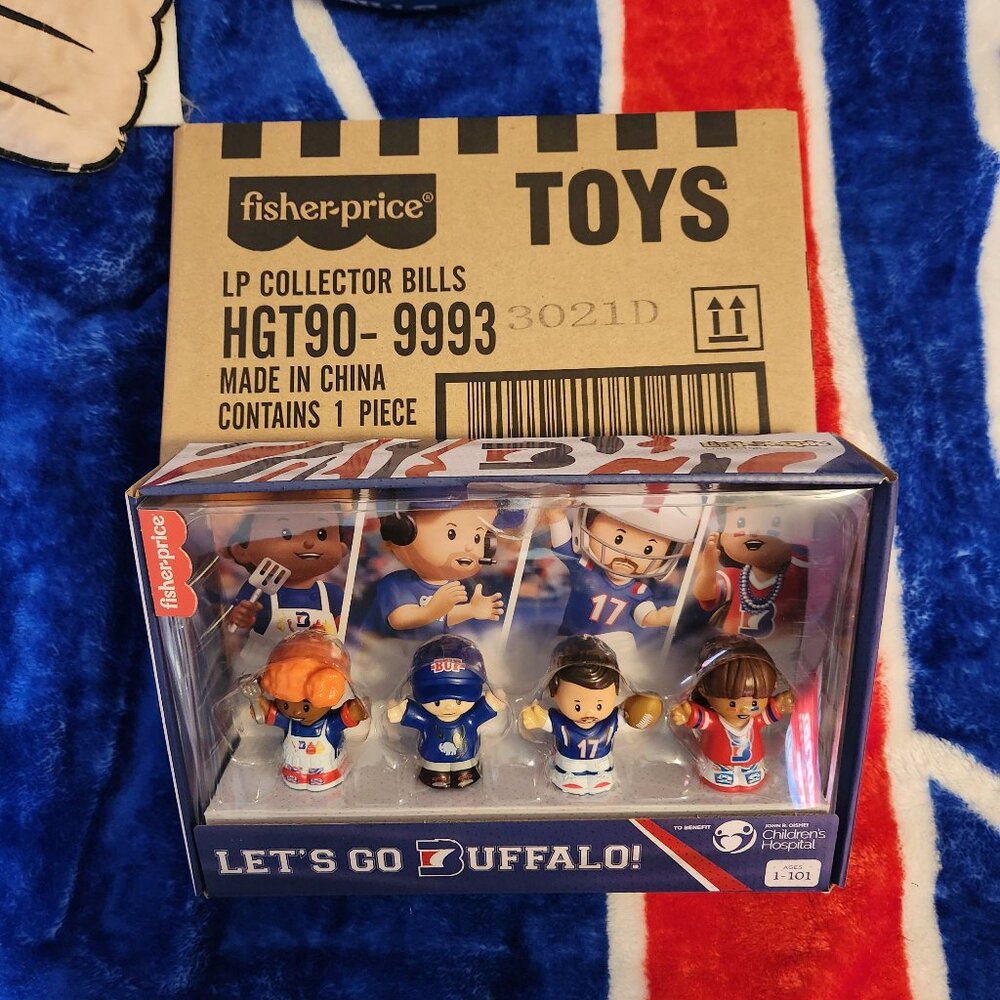 Fisher Price “Lets Go Buffalo!” Bills 2021 Limited Edition Little People NIB
